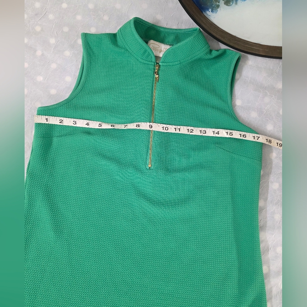Pappagallo Green Sleeveless Dress with Zipper Size SMALL. - Picture 2 of 8